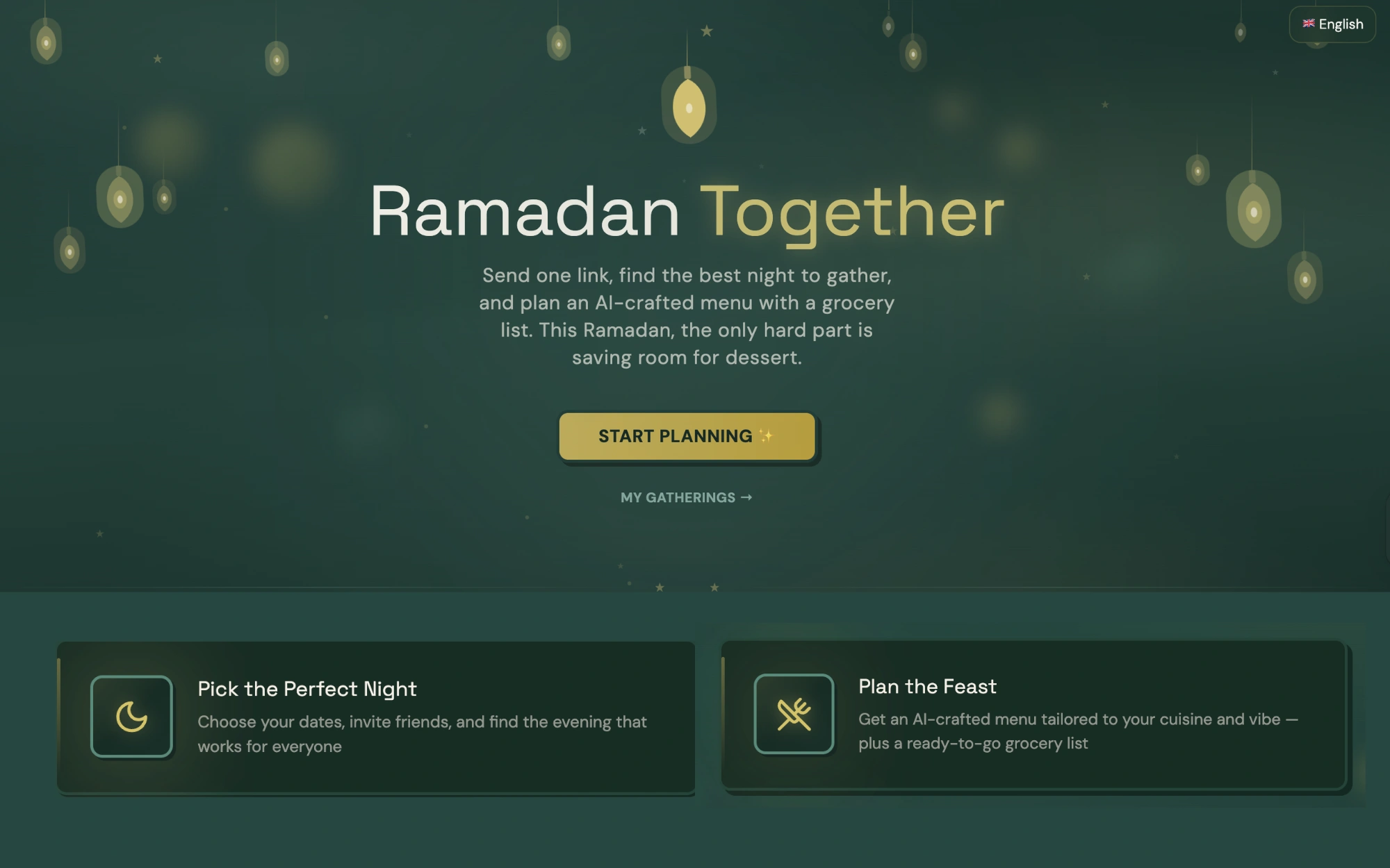 Social Gatherings App with User Dashboards